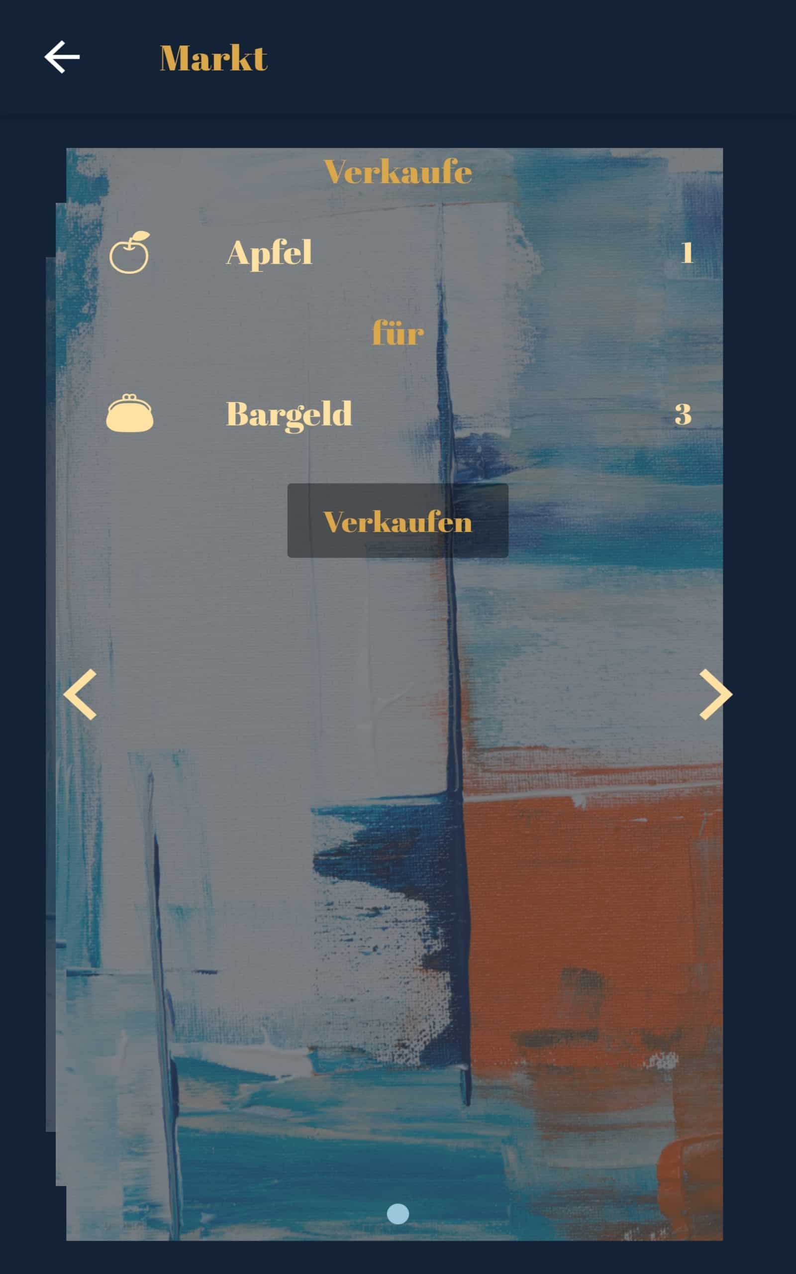 Screenshot eines Marktes